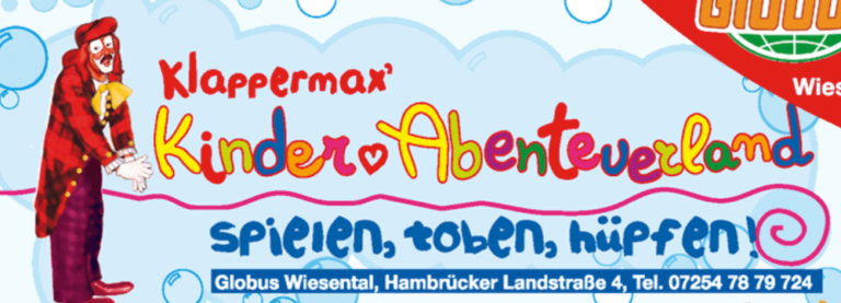 Klappermax Kinderabenteuerland Logo