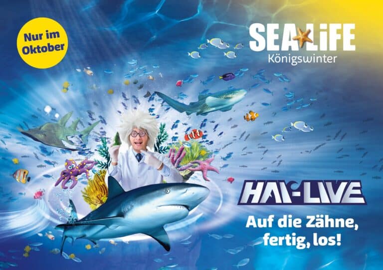 HAI-LIVE Themenwochen im SEA LIFE Königswinter Plakat