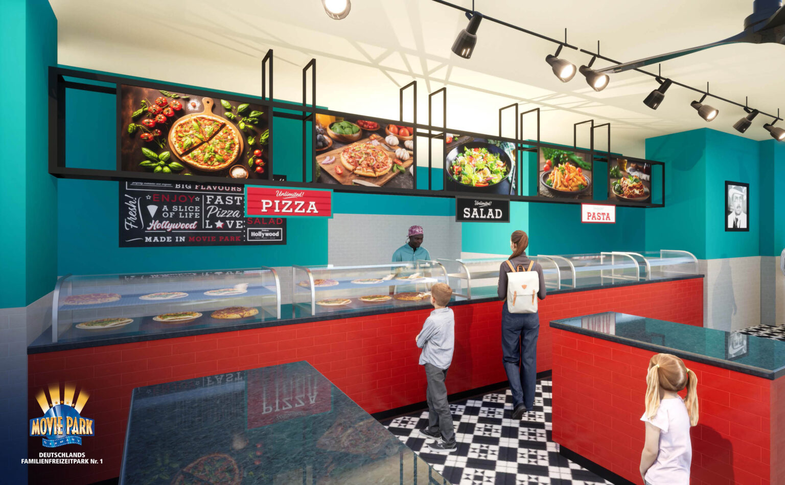 Trattoria Hollywood Buffetbereich