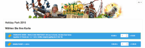 Papas erhalten Freikarte / 2 für 1 Aktion im Holiday Park.