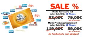 Merlin Jahreskarte im Sale zum Saisonstart 2017