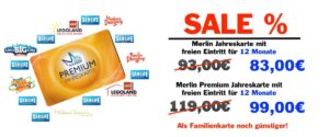 Merlin Jahreskarte summer Sale 2017 mit Neuheiten