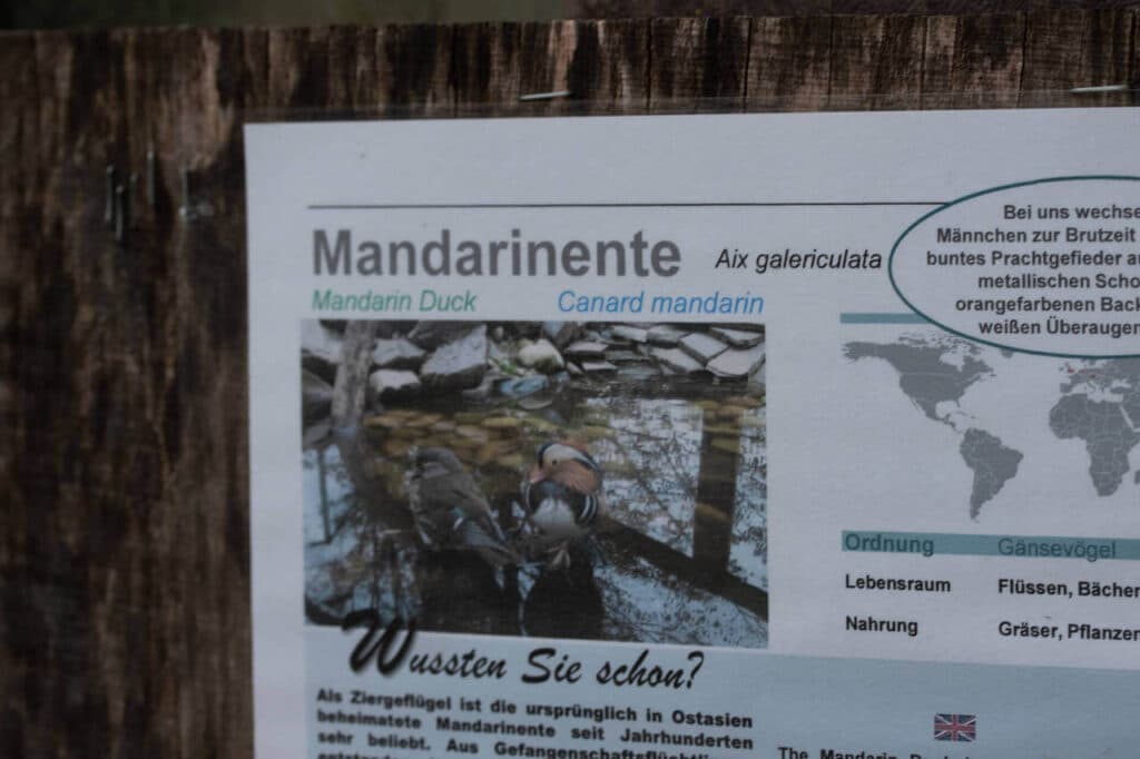 Schwarzwaldzoo Waldkirch Schild